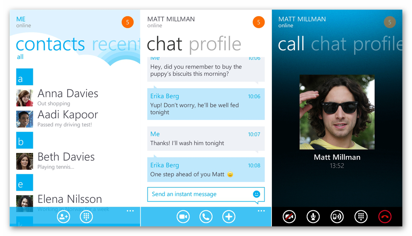 Скачать приложение Skype для Windows Phone из Microsoft Store